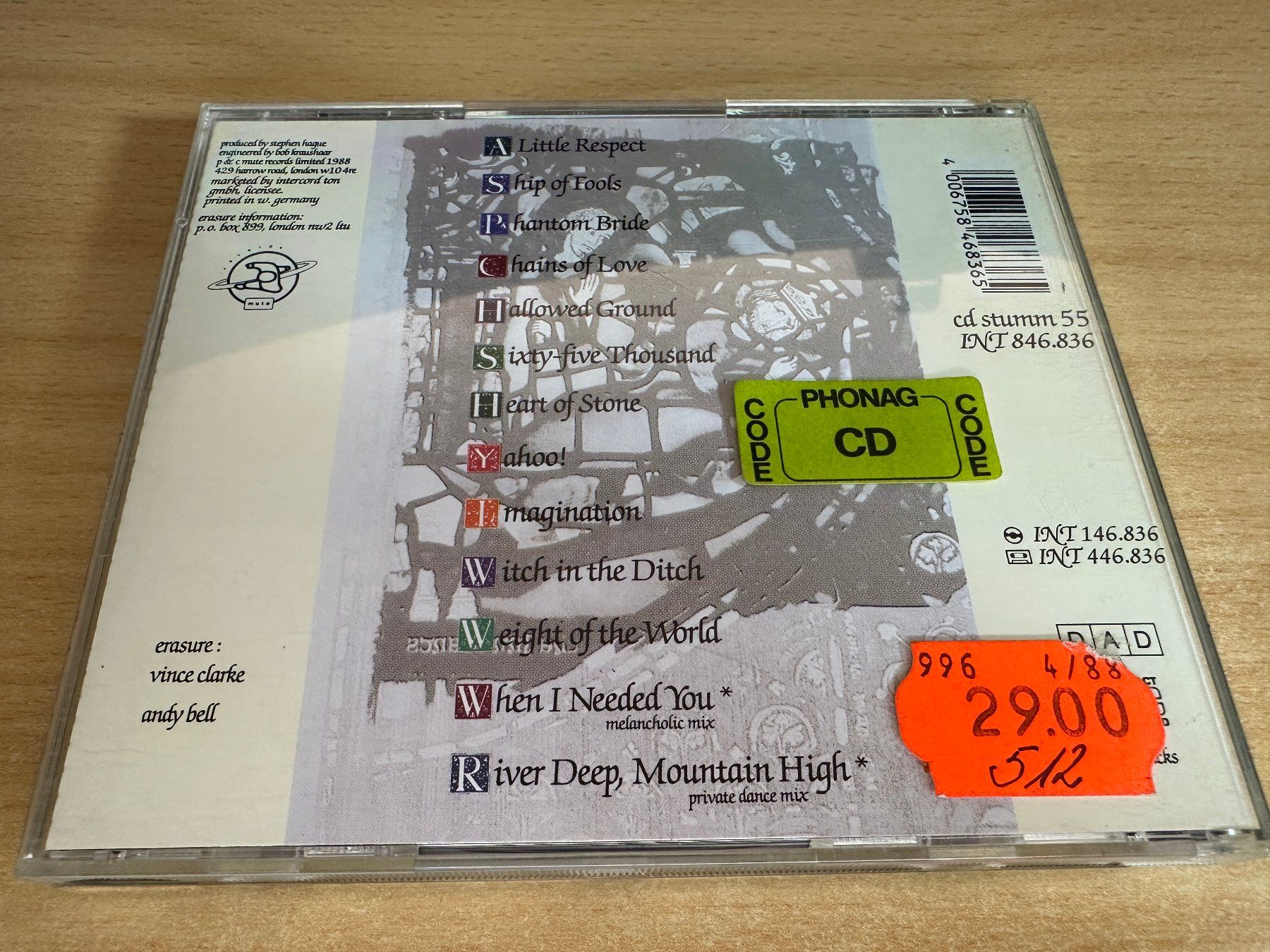 CDs: L2 Erasure – The Innocents – Gebraucht aus Rikon im Tösstal von Alpenmutz 1