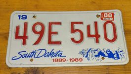 Autokennzeichen South Dakota Vintage (L6)