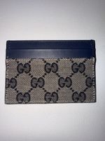 PORTE-CARTES GUCCI BLEU MARINE