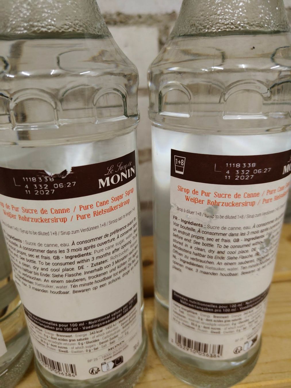 Lebensmittel & Spezialitäten: 3x Monin Cane Sugar Sirup – Neu und originalverpackt aus Münchenstein von wusmarino 3