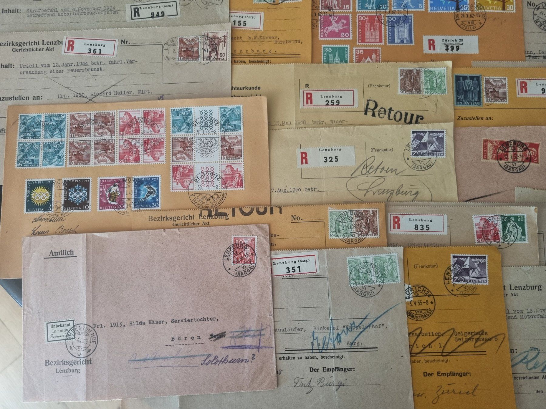 Alle Briefmarken: Lot mit 60 CH Briefen in Grossformat – Gebraucht aus Gümligen von Geniusbuy 1