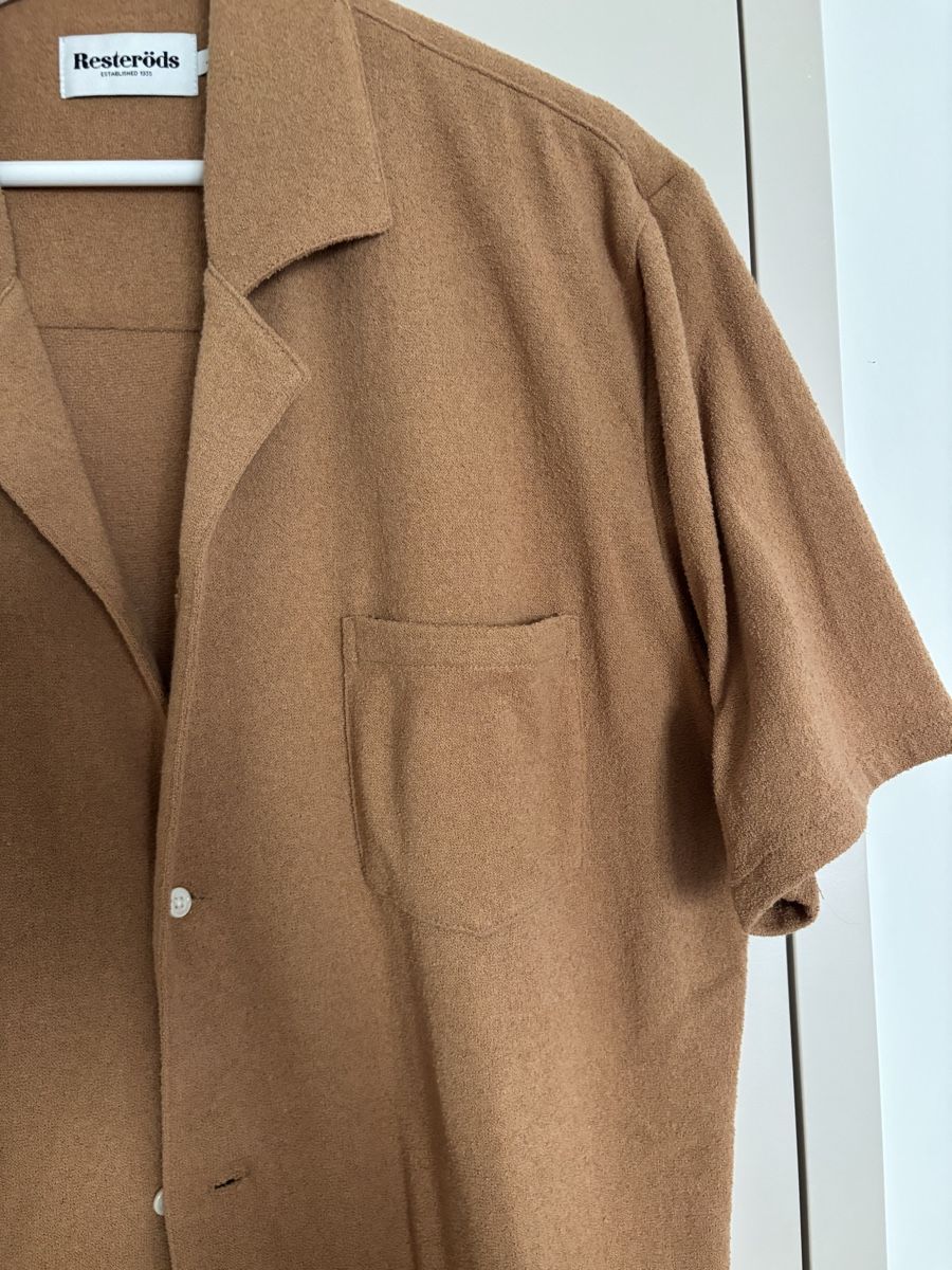 Camicie: Rösteröds Männerhemd Gr L  camel braun – Nuovo (secondo la descrizione) da Arbon venduto da Viktoriaa 2