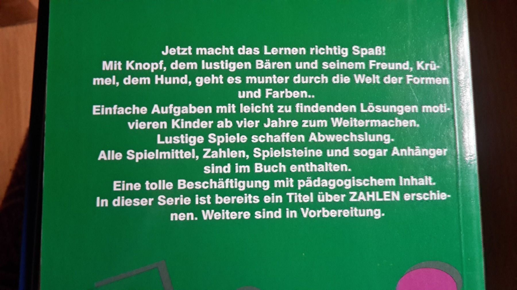 Libri: Knopfs Spiel und Lernbuch Formen – Nuovo (secondo la descrizione) da Schwarzenburg venduto da Flamingo07 1