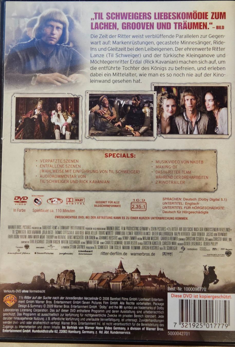 Tutti i DVDs: 1 1/2 Ritter – Usato da Wahlen b. Laufen venduto da Cg10 1
