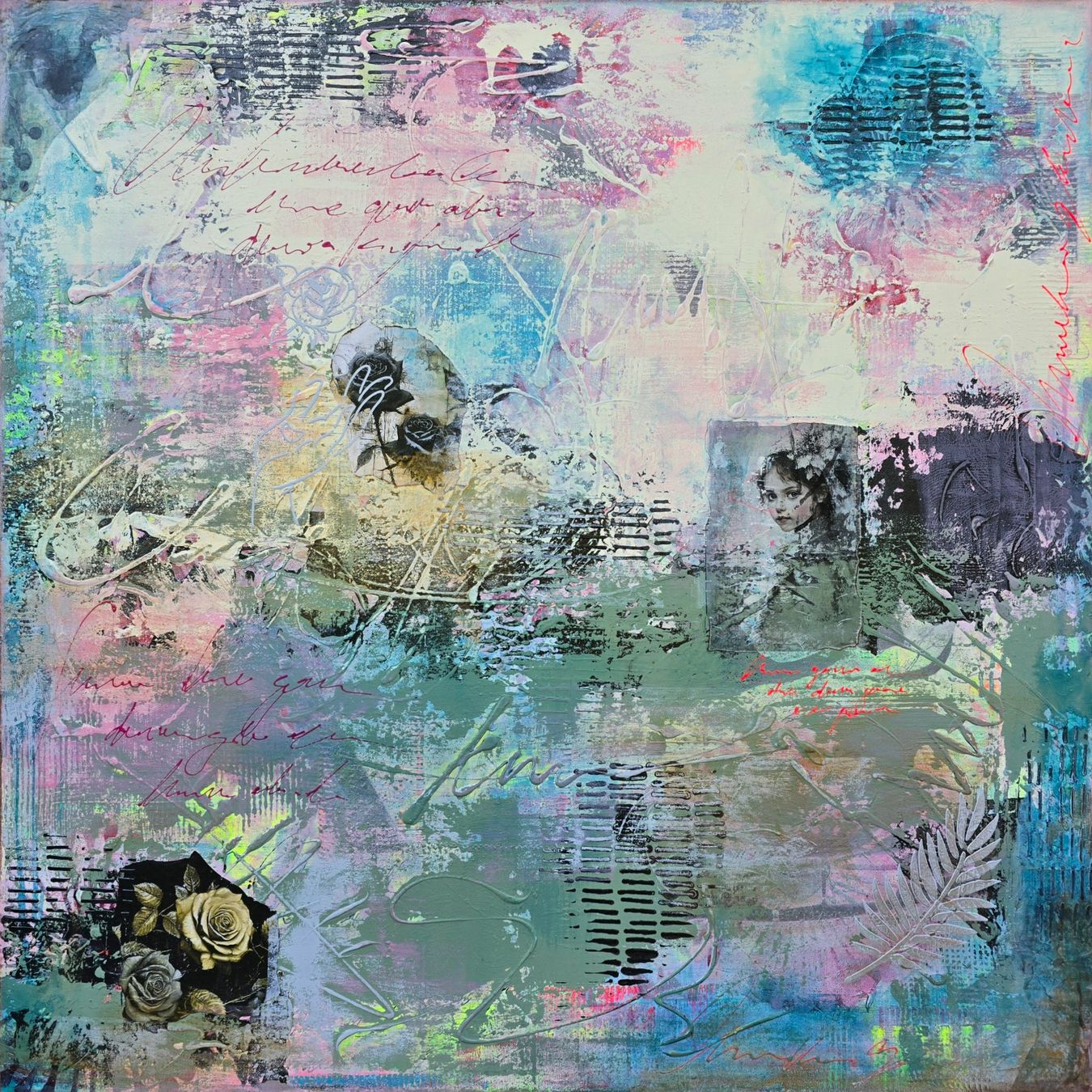 Tableaux: Acrylbild 'Bloom' • 100x100x5 • JasArt – Neuf (Voir description) à Wikon par Nephilim74 5
