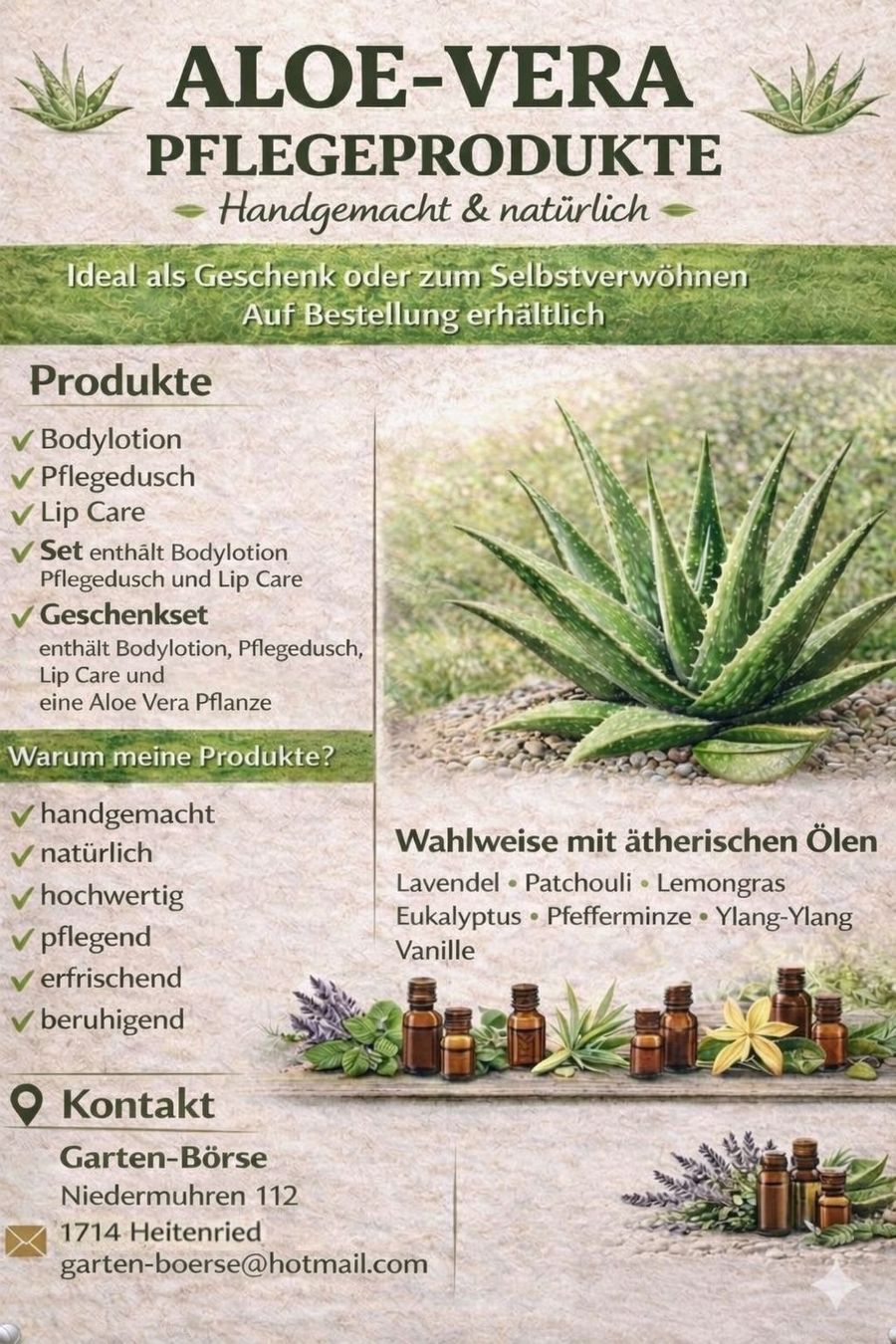 Sonstige Körperpflege: Set: Aloe Vera Pflegeprodukte – Neu und originalverpackt aus Heitenried von Kaeser1992 1