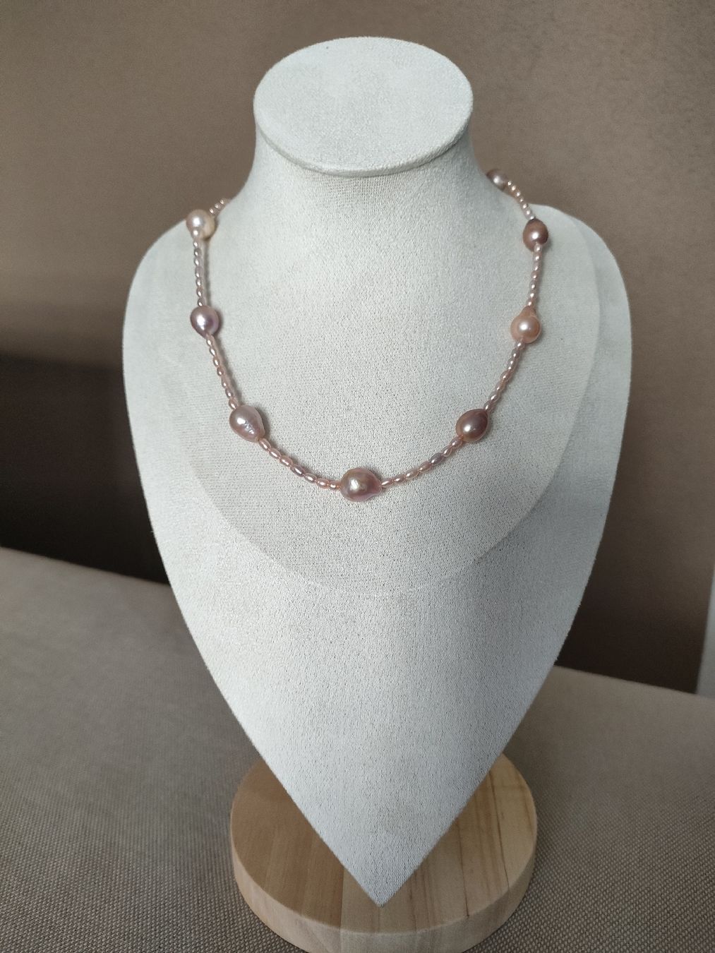 Catenine: Süsswasserperlen Kette Edison Barock – Nuovo e nell'imballaggio originale da Bern venduto da Lidia.5 1