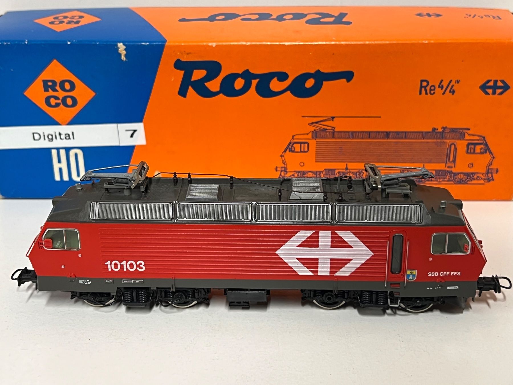 Roco Modellini di ferrovie: ROCO 04178 B Re 4/4 Digital ESU   H0 DC SBB – Usato da Geroldswil venduto da TopTrain54 1