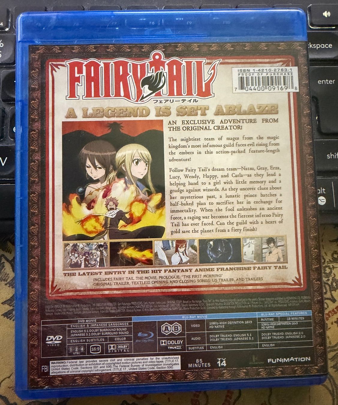 Tous les DVDs: Fairy Tail - The Phoenix Priestess (2012) - BLU-RAY + DVD – D'occasion à Semsales par __Florian__ 2