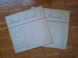Zarah Leander - 2 Schallplatten, Folge I & II - Rarität!