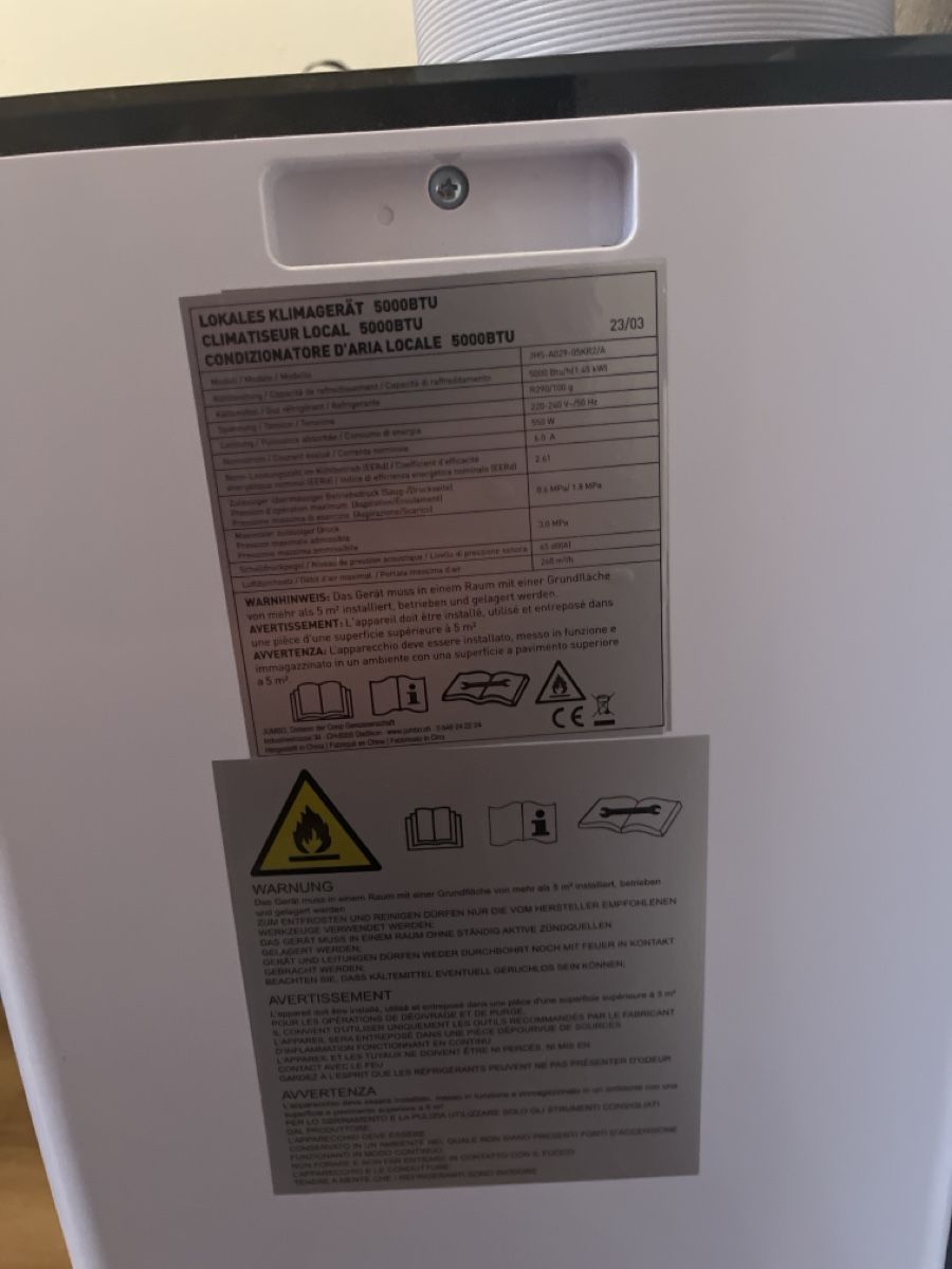Klimageräte: Local Air Conditioner 5000BTU Portable Used – Gebraucht aus Buus von osk_zf7z 3