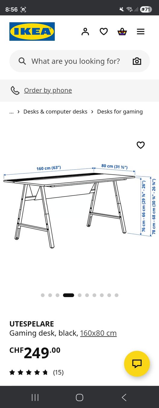 Ikea Scrivanie: SCHREIBTISCH / DESK / Ikea Utespelare – Nuovo (secondo la descrizione) da Zürich venduto da mrs_kl5x 4