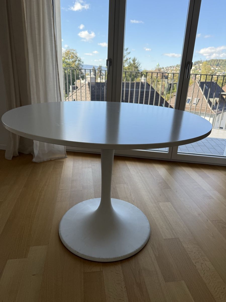 Ikea Tables: Dining Table White Round - Ikea 103 cm – D'occasion à Zürich par rah_mpq5 2