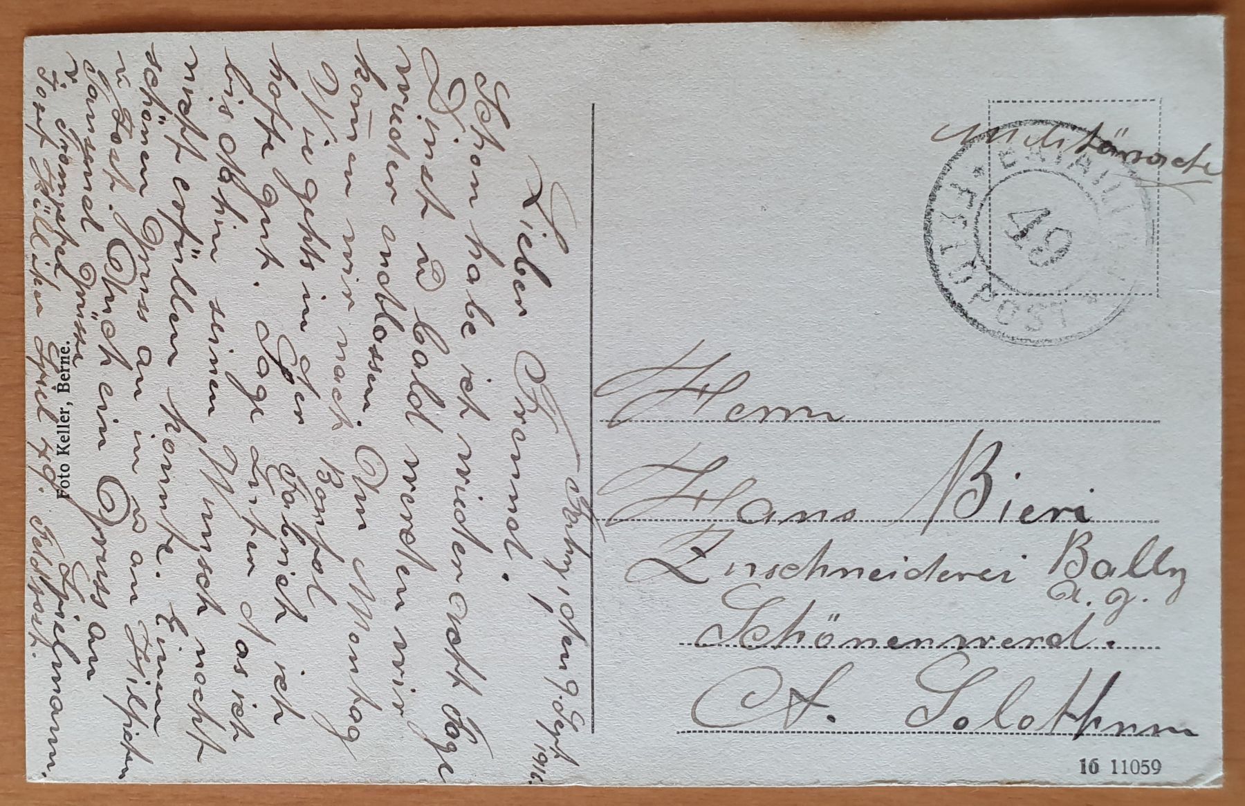 Cartoline postali: Fahy - frontiere suisse 1916 – Usato da Kreuzlingen venduto da Rschweiz1 1