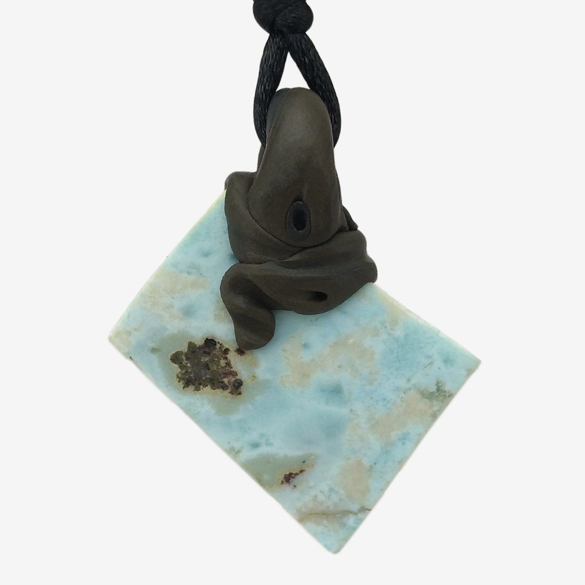 Pietre preziose: Larimar Steinanhänger mit Lapislazuli – Nuovo e nell'imballaggio originale da Meilen venduto da Kaleidoskopia 2