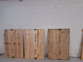 6 Stück Pallett Holzrahmen Deckel Holz