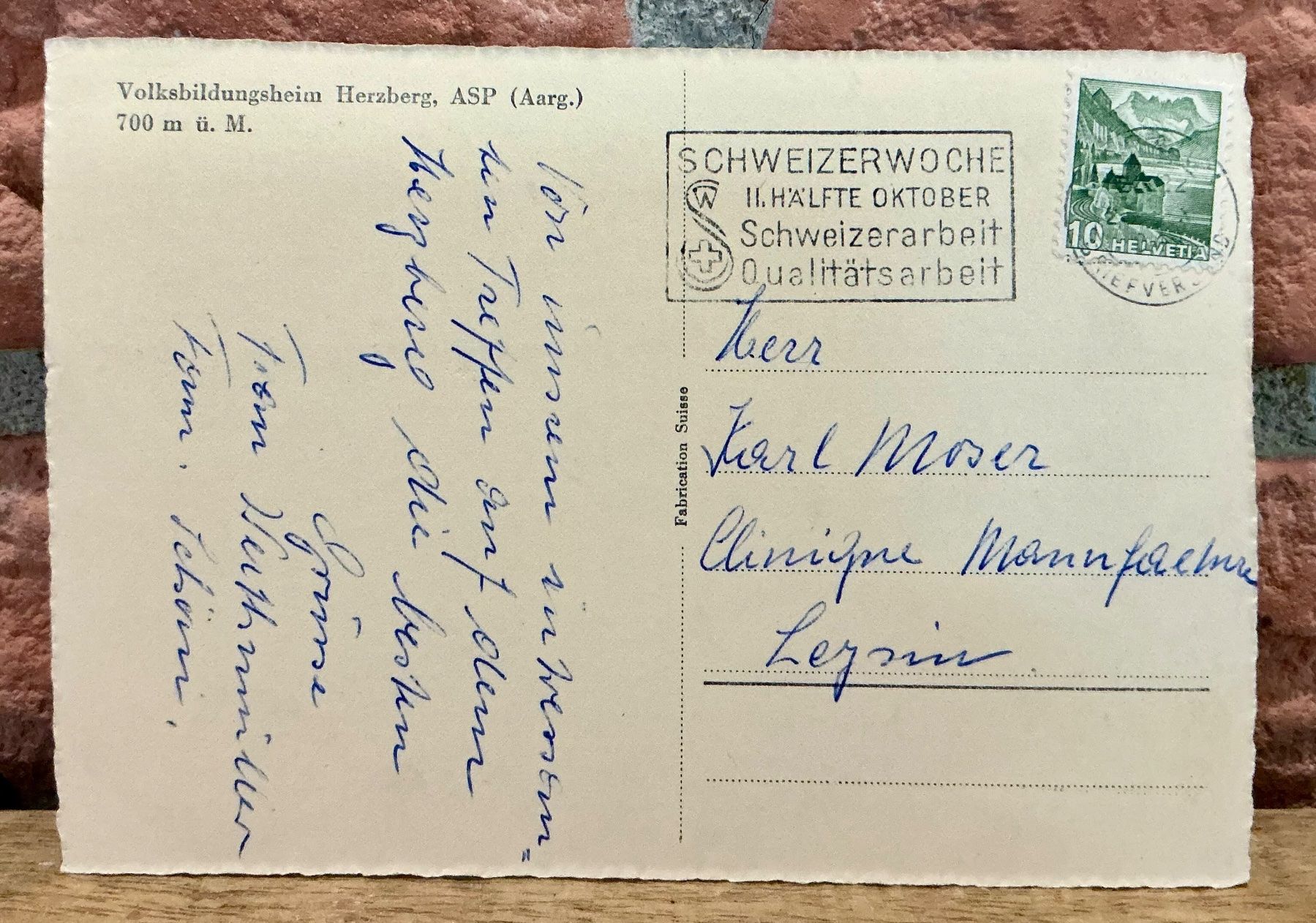 Cartoline postali: Volksbildungsheim Herzberg Asp - Grossformat – Usato da Root venduto da ENGLAND-TREASURES 2