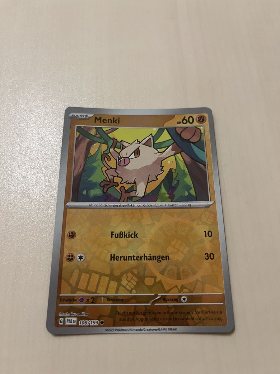 Pokémon Carte collezionabili: Menki PAL 106 Reverse Holo DE – Nuovo (secondo la descrizione) da Aarburg venduto da Barnetta07