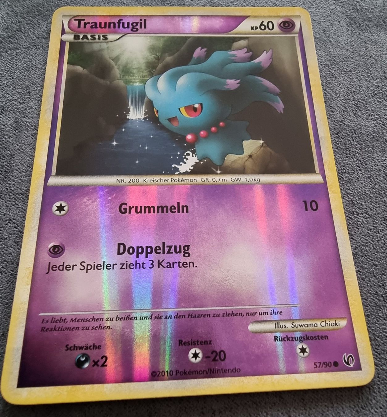 Pokémon Carte collezionabili: Pokémon Traunfugil 2010 RH reverse Holo 57/90 DE – Nuovo (secondo la descrizione) da Roggwil BE venduto da S_Cards 3
