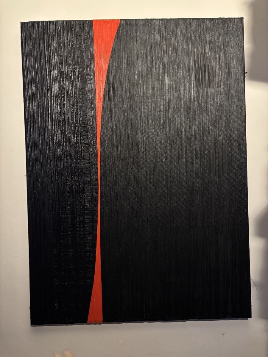 Gemälde: Minimalist Black & Red Artwork: Perfect Decor! oil – Neu (gemäss Beschreibung) aus Luzern von mon_6rzf