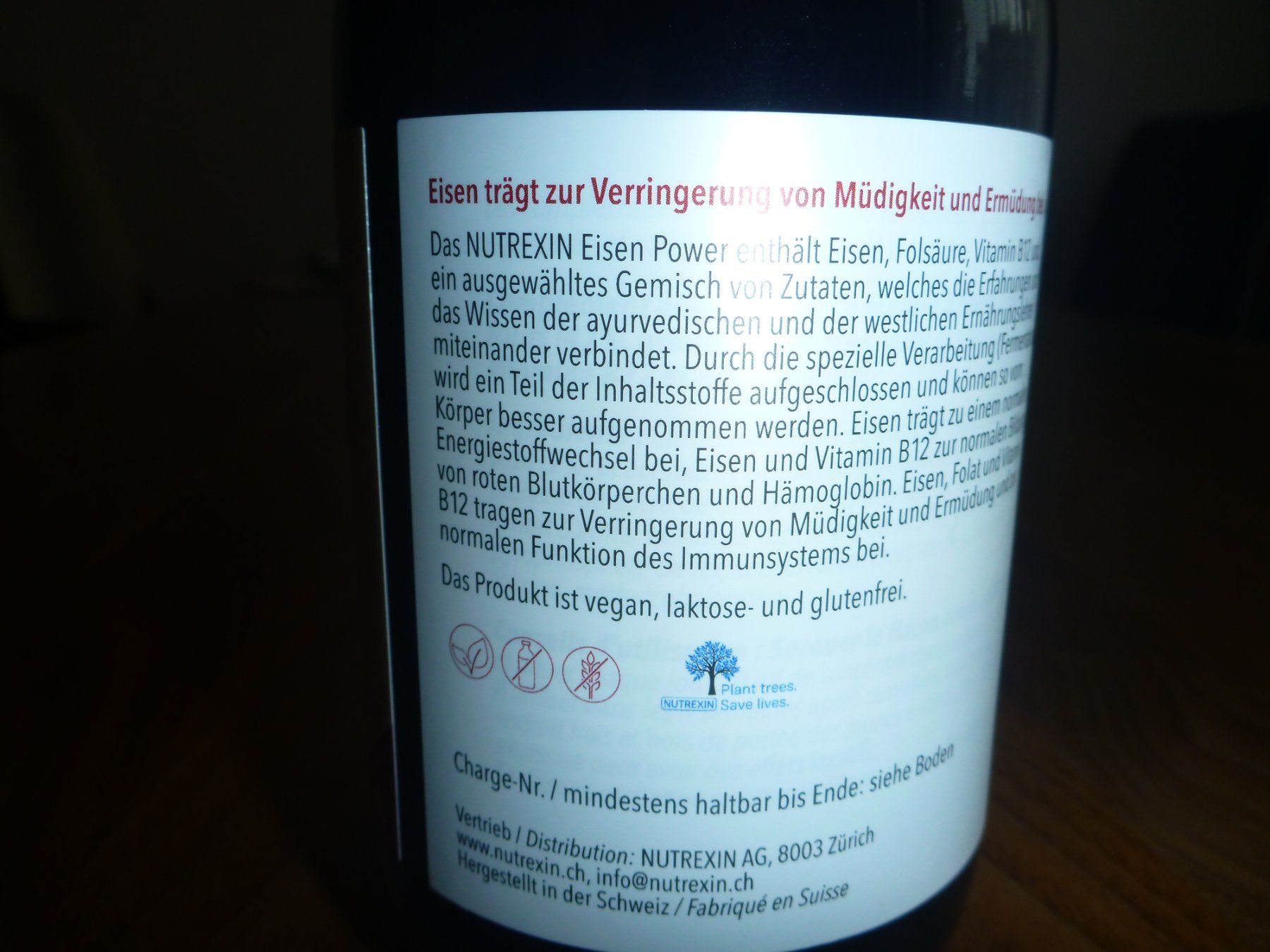 Cibi & Specialità: Nutrexin Eisen Power – Nuovo e nell'imballaggio originale da Zürich venduto da Brevet1 5