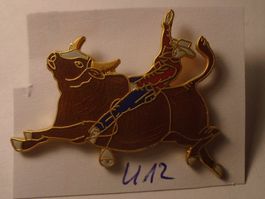 1 Cowboy Rodeo Bullenreiten Pin (U12)