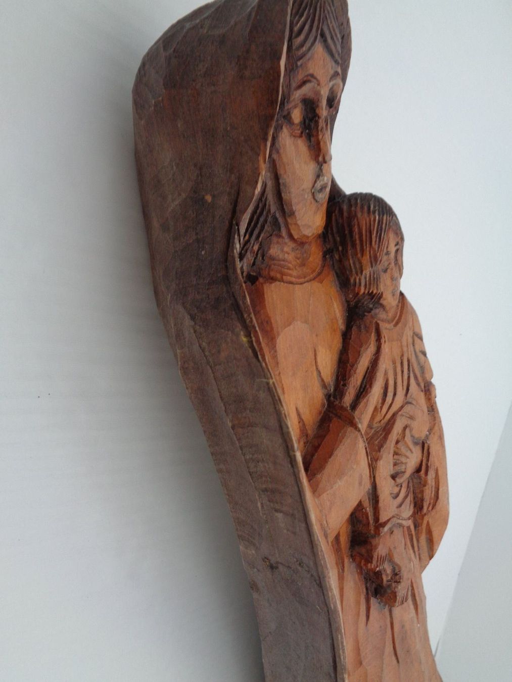 Skulpturen & Statuen: Maria mit Kind geschnitzt aus Holz 52cm. – Gebraucht aus Chur von omonia 7
