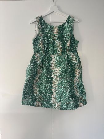 Sommerkleid grün gemustert ZARA Grösse M