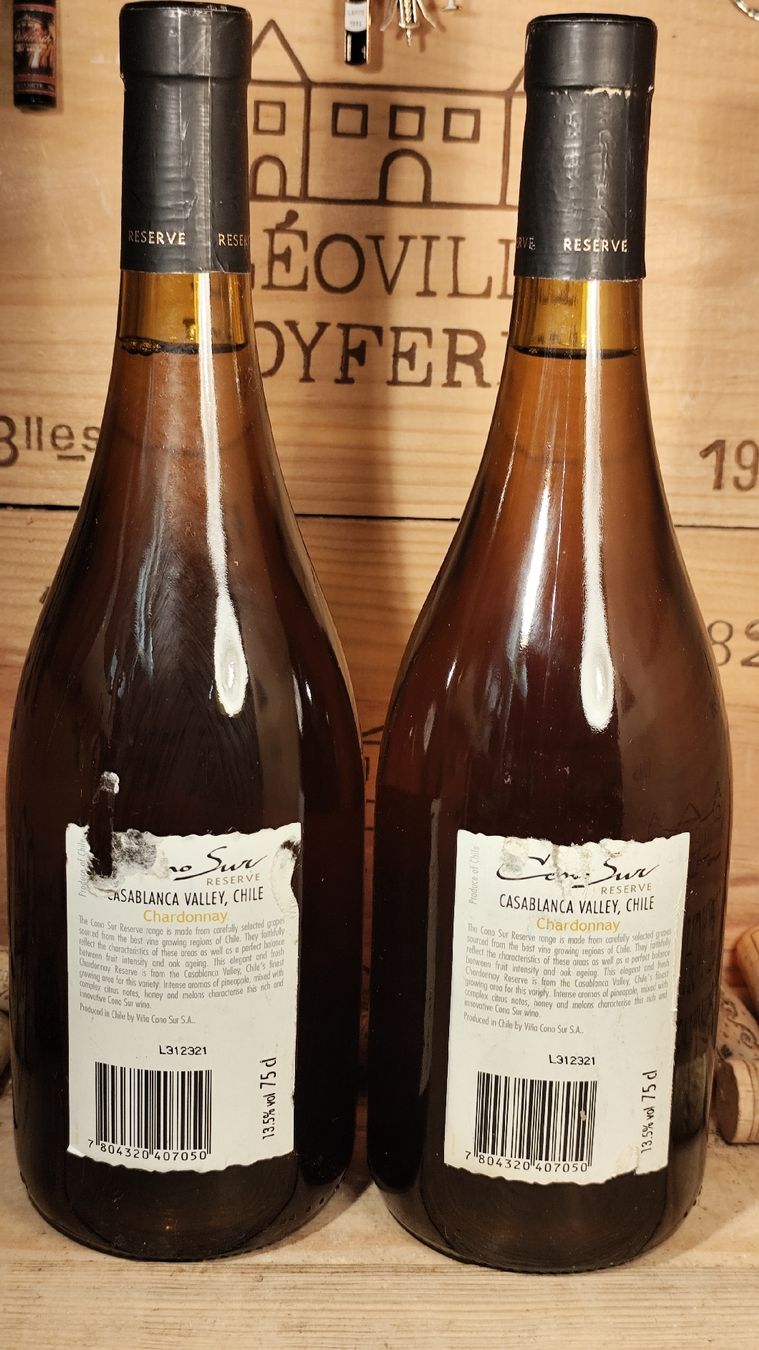 Vino: 2x 2000 Cono Sur Chardonnay Reserva – Nuovo (secondo la descrizione) da Büsserach venduto da Vintage-vins 1