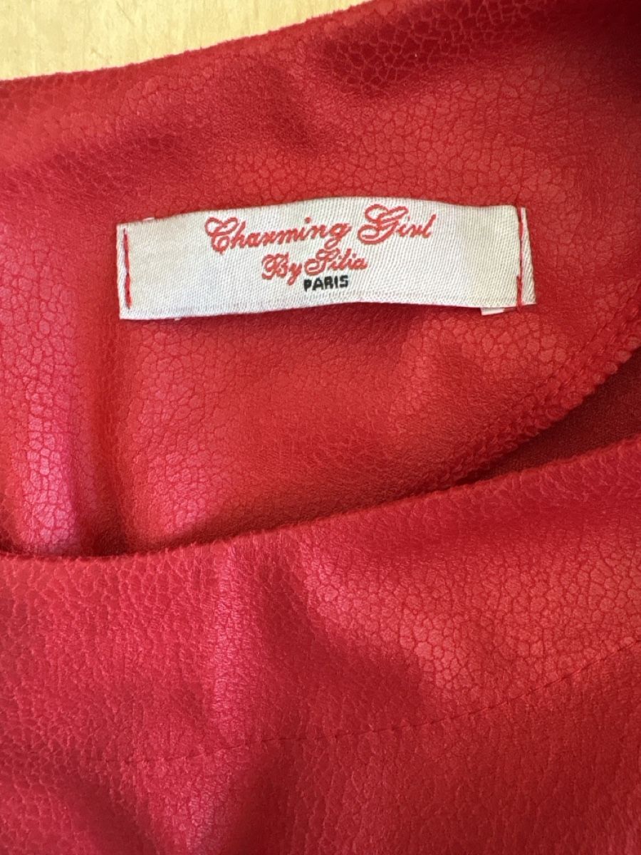 Vestiti: Robe rouge imitation cuir – Nuovo (secondo la descrizione) da Ennetbürgen venduto da Artmail 1