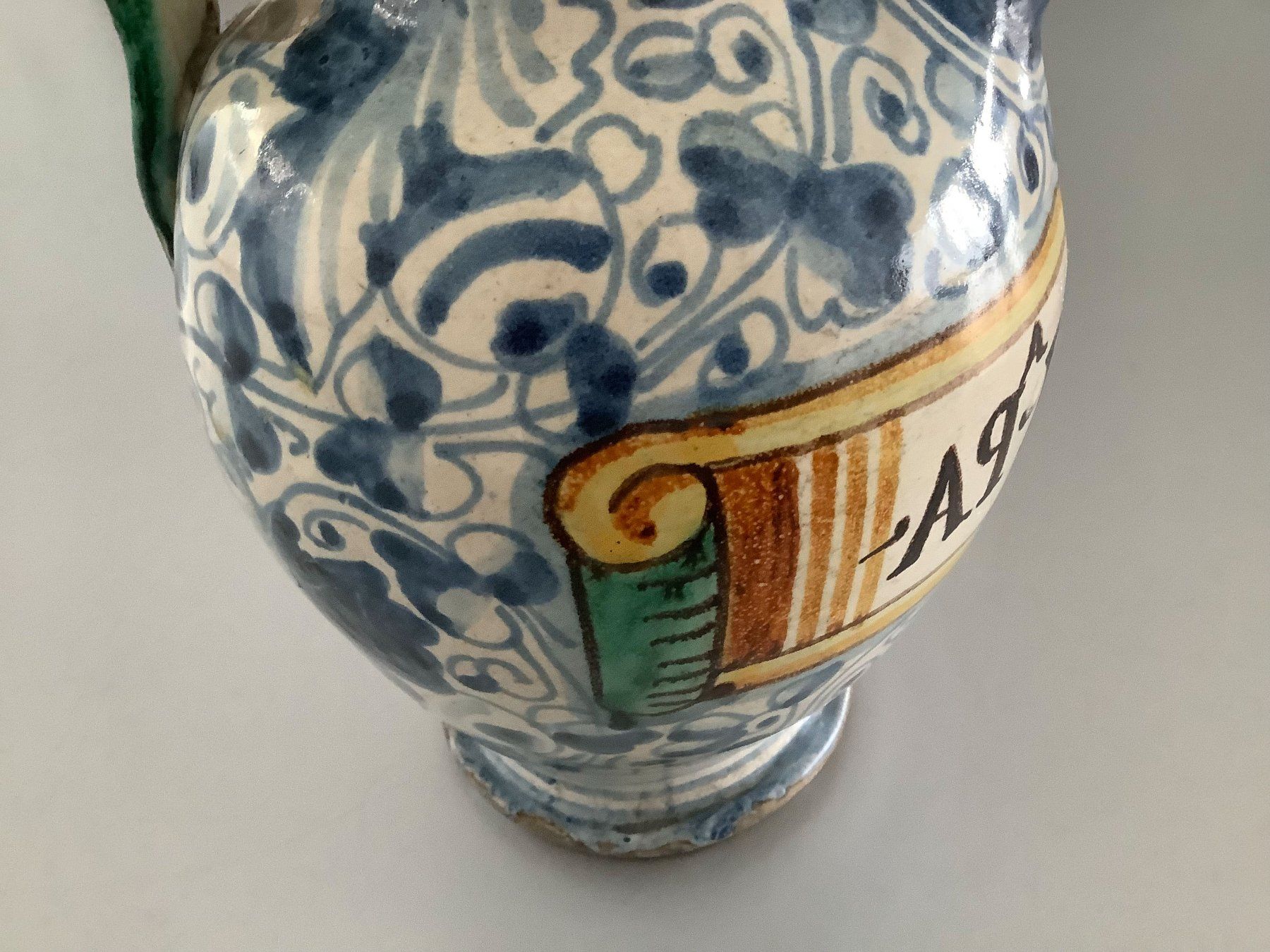 Caraffe: Florentinischer Keramik-Wasserkrug, handbemalt – Usato da Horw venduto da bgr2000 7