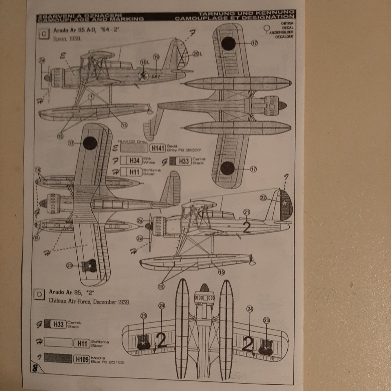 Arado Kit di modellismo & Modellini statici: 475 ... Arado Ar 95 A/W 1 ... MPM 72082 – Nuovo (secondo la descrizione) da Bonstetten venduto da Benibanny59 2