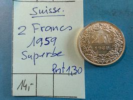 2 FRANCS 1959 - SUPERBE
