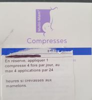Multi-Mam Compresses neuves - Soulagement crevasses