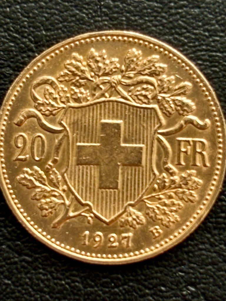 Alle Münzen: Schweiz - Goldvreneli 20 Franken - 1927 – Neu (gemäss Beschreibung) aus Spreitenbach von Outsider 1