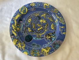 Teller mit Tierkreiszeichen Motiv Bopla Langenthal Swiss mad