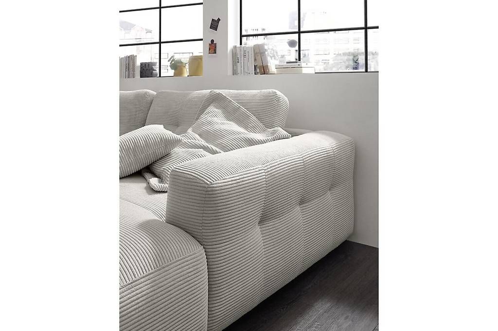 Divani: Ecksofa Nelly mit Longchair in Cord – Nuovo e nell'imballaggio originale da Bischofszell venduto da deluxe-moebel 6
