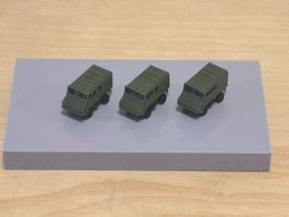 3 x Haflinger in Armee-Ausführung 1:160 3D-Druck