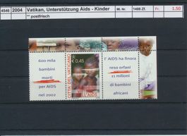 2004 Vatikan, "Unterstützung Aids - Kinder", ** postfrisch