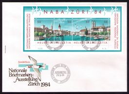 1984_NABA-Block ZÜRICH__KLEINFORMAT-FDC 24.5.84 !
