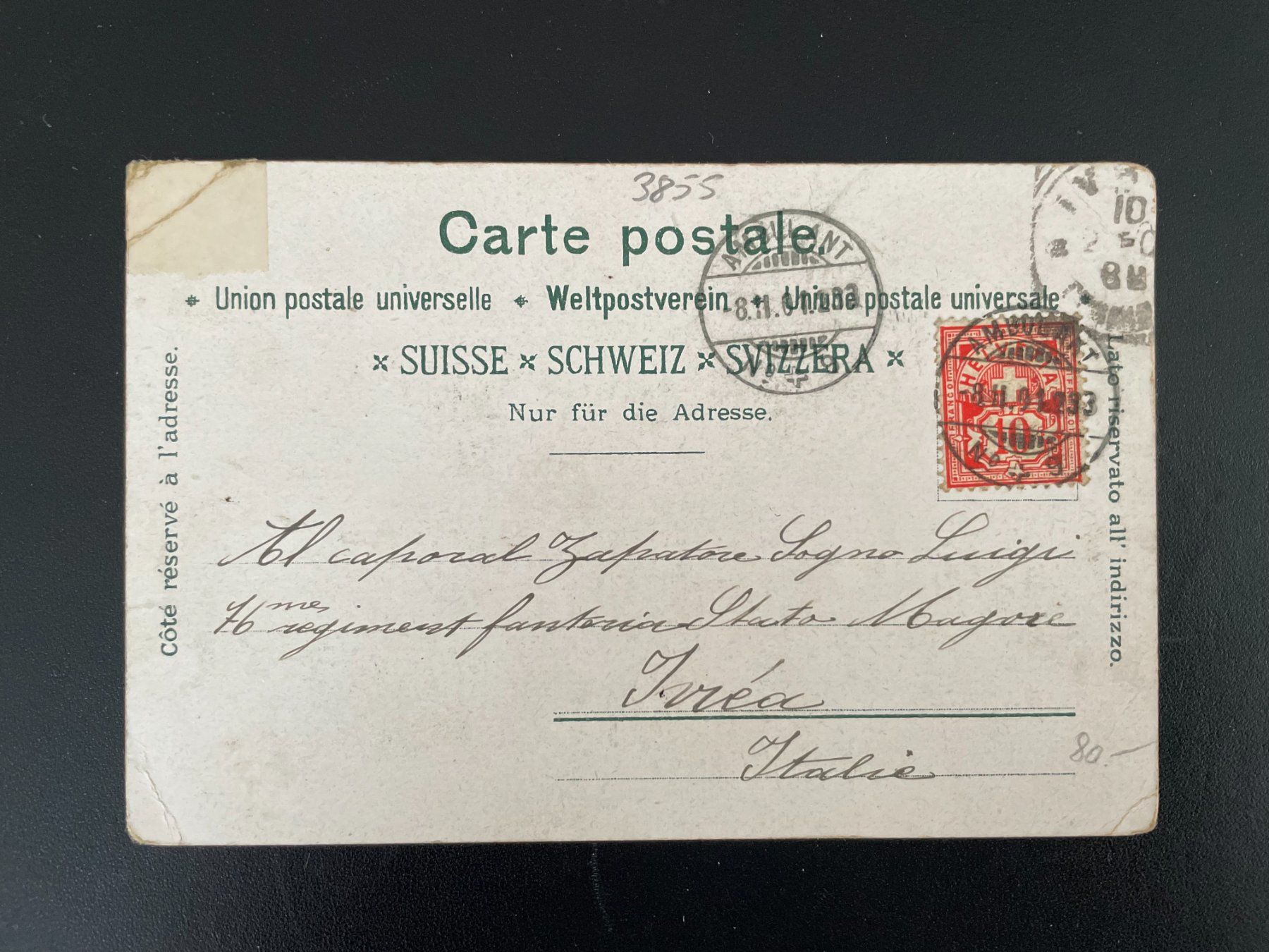 Ansichtskarten: AK BE Brienz, Souvenier de la Suisse – Gebraucht aus Thal von Danny82 1