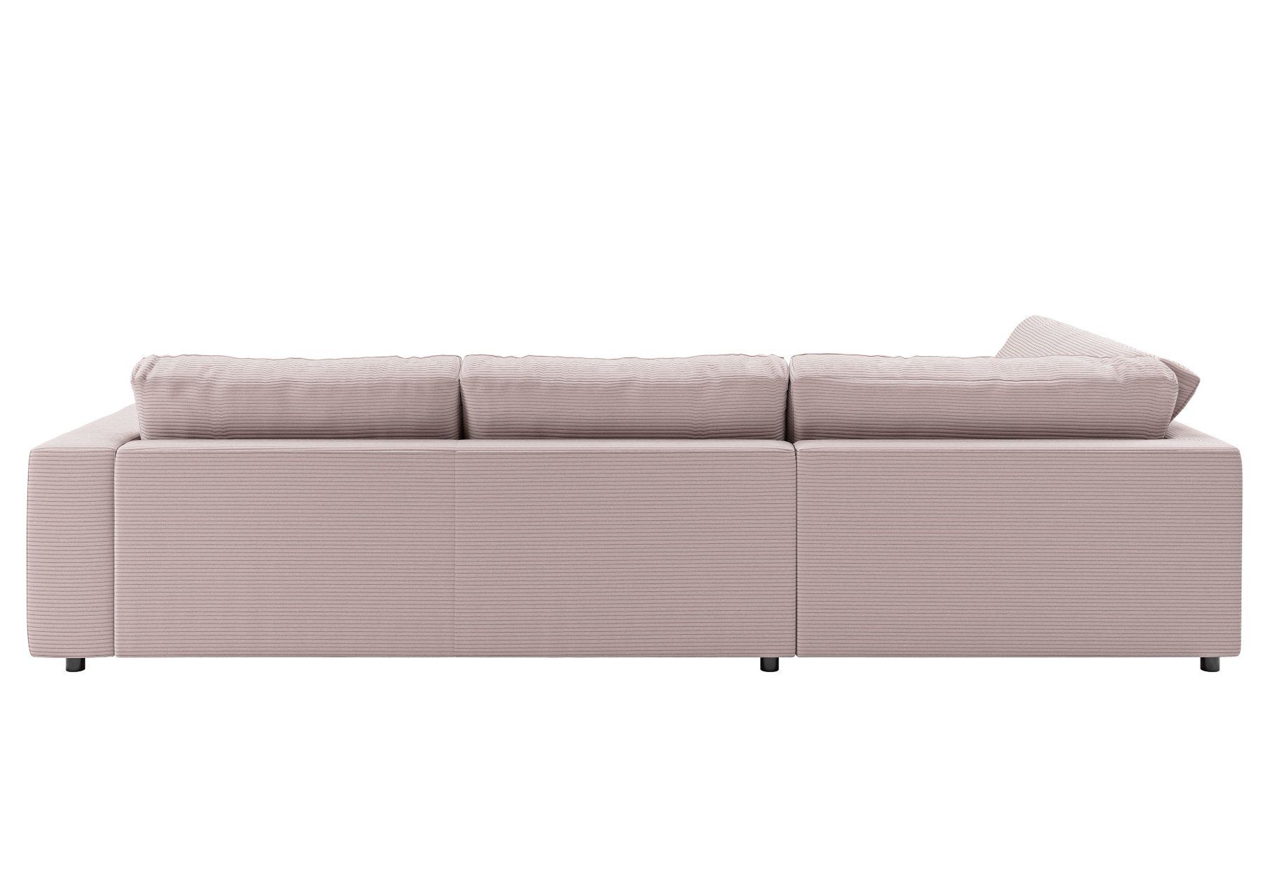 Sofas: Ecksofa High End in Cord rosa Links – Neu und originalverpackt aus Bischofszell von deluxe-moebel 4