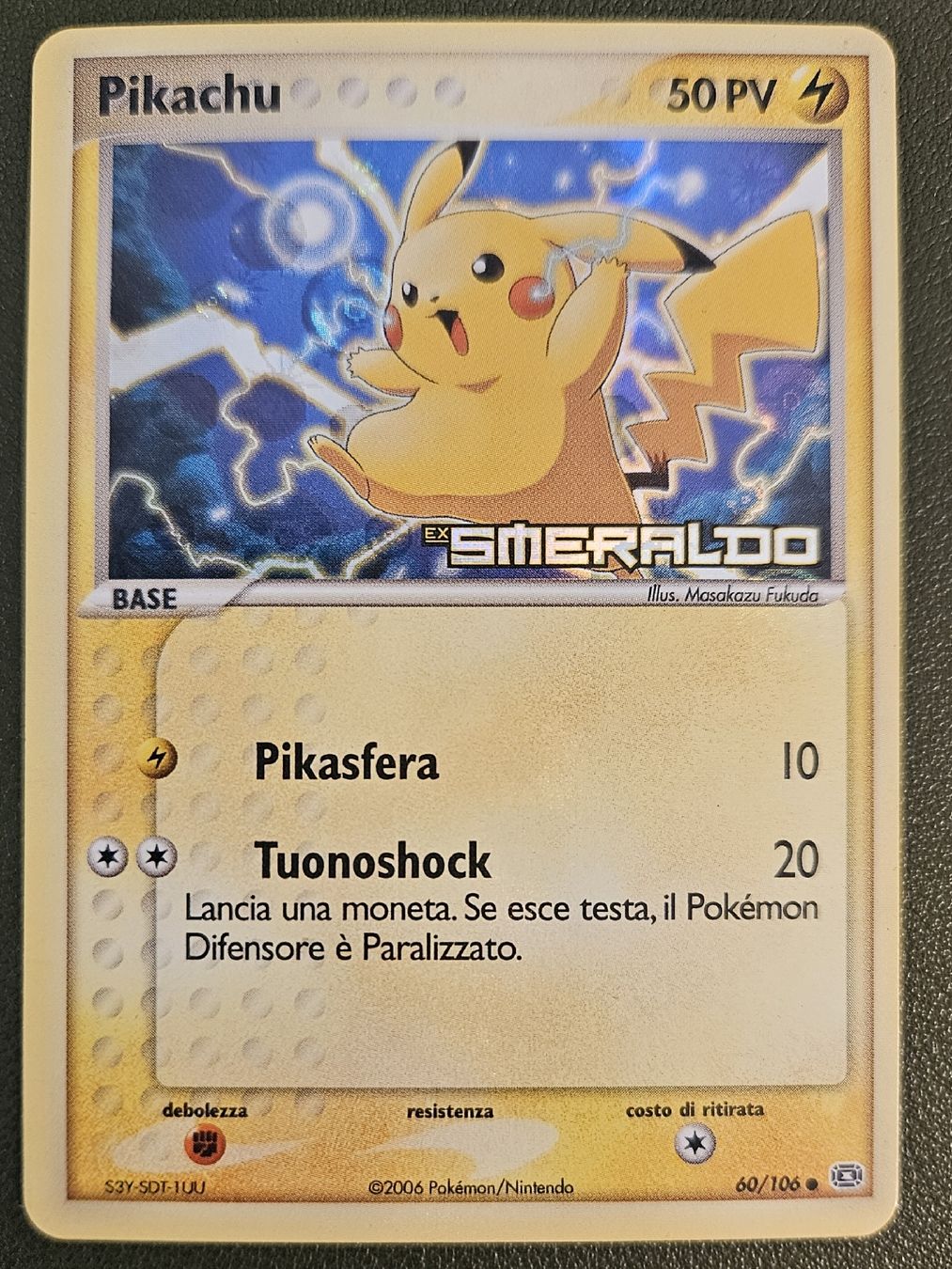 Pokémon Carte collezionabili: Pikachu ex Smeraldo 60/106 Emerald Pokémon  Reverse Holo – Usato da Bern venduto da Ciprofloxacina 3