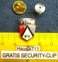 FORD AUTO LOGO PIN VINTAGE ENAMEL MIT SECURITY-CLIP