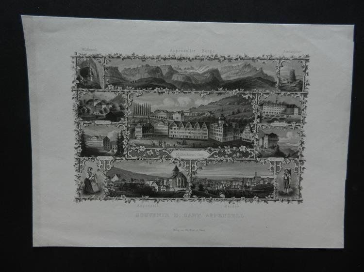 Gravures: Souvenir Appenzell – D'occasion à Risch par Rischli15