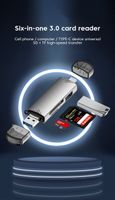 Kartenleser 6-in-1 OTG, USB 3,0; Multifunktion, neu