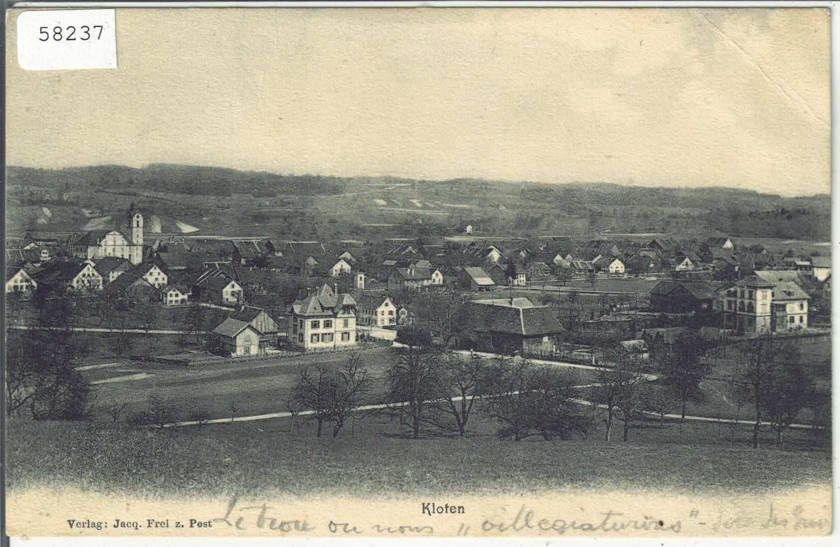Cartoline postali: Kloten - Generalansicht 1908 – Difettoso da Ettingen venduto da Kartenplanet