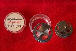 2 Balanciers à Pivots & Spirale JAR TM-TR  - Ø 22/Axe 23,5mm