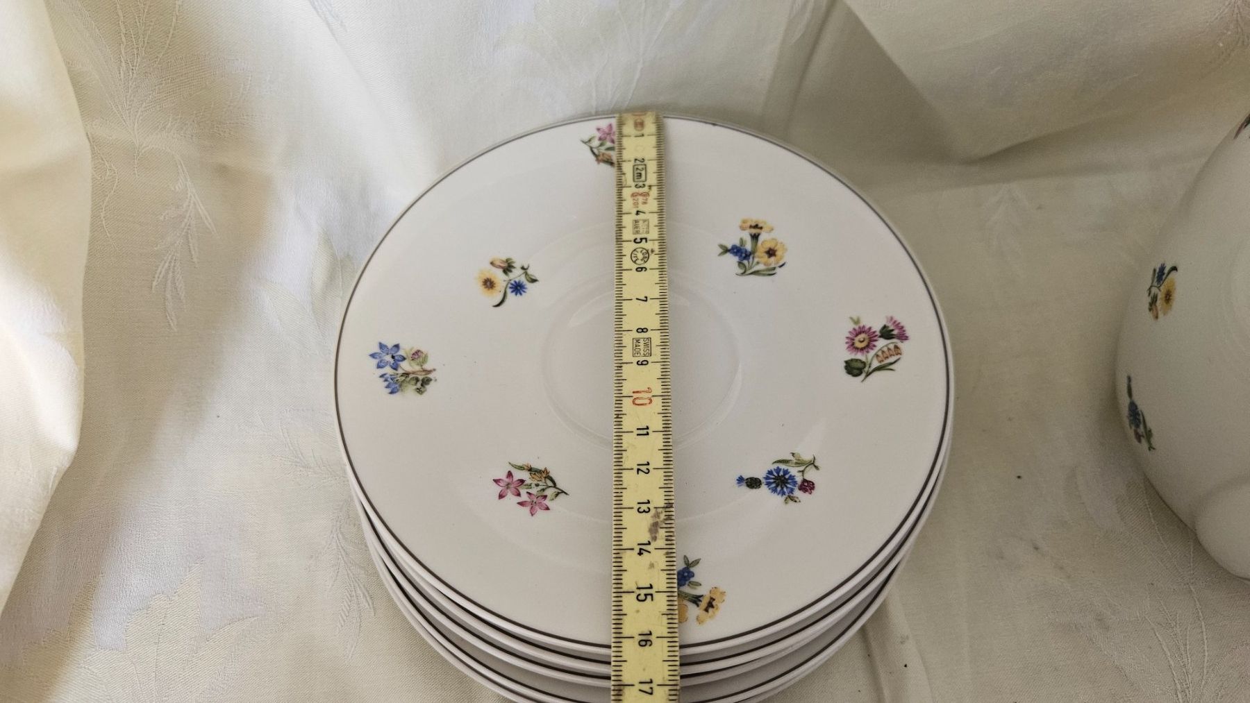 Set di piatti: Teiera + 5 piatti fiorati Langenthal – Usato da Melano venduto da H-Sara 1
