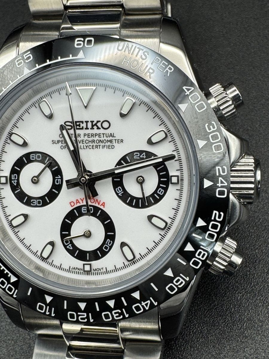 Orologi: Seitona Panda Chronograph white – Nuovo e nell'imballaggio originale da Arnegg venduto da watch-shop 1